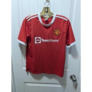 Manchester United Red Youth L Jersey Soccer Fan Ronald #7